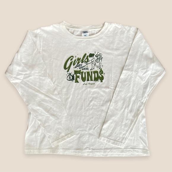“Crazy Shirts” Girls Just Wanna Have Funds Las Vegas Long Sleeves - Picture 3 of 3
